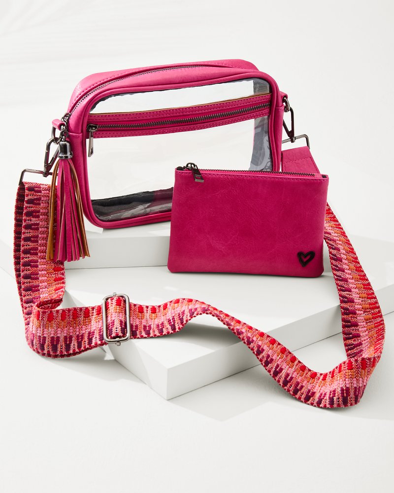 Tommy Bahama New - Clear Crossbody Stadium Handbag