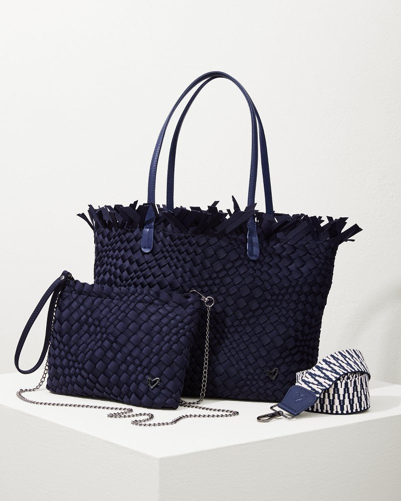 Tommy Bahama Trusted - Vulcan Fringe Top Large Tote & Wristlet