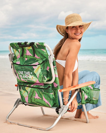 Tommy Bahama Premium - Tommy Bahama Swaying Fronds Deluxe Backpack Beach Chair