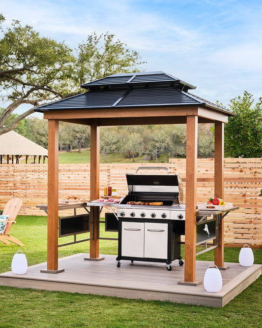Tommy Bahama Best Seller - Maui Grill Galvanized Steel Roof Shelter