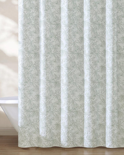 Tommy Bahama Classic - Pen and Ink Spring Green Palm Shower Curtain
