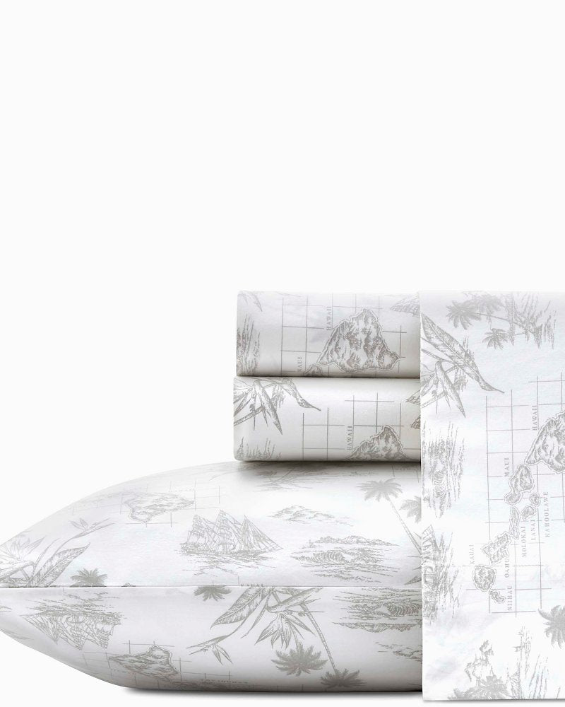 Tommy Bahama Deals - Vintage Map Sheet Set, King