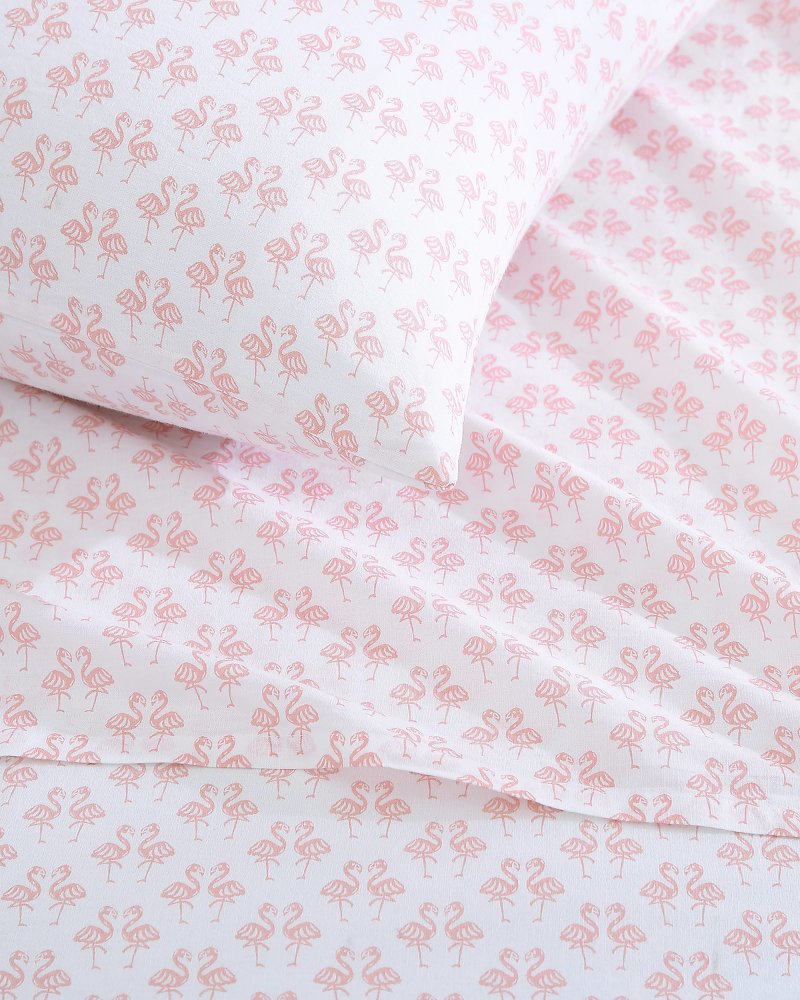 Tommy Bahama Hot Sale - Flamingle 4-Piece Queen Sheet Set