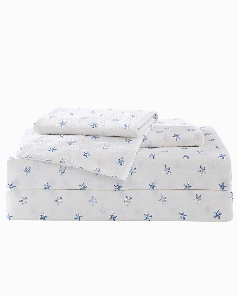 Tommy Bahama Deals - Starfish Treasure 4-Piece Queen Sheet Set