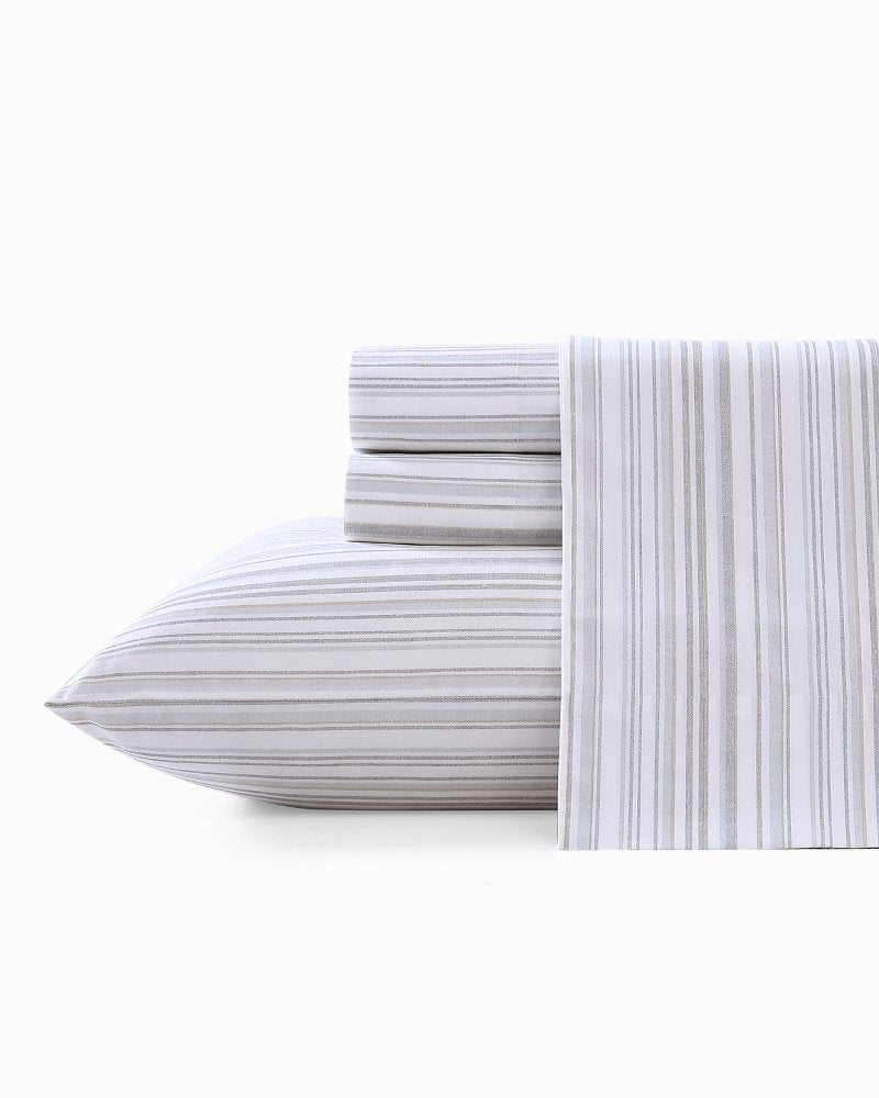Tommy Bahama Essential - Kahanu Stripe 4-Piece Queen Sheet Set