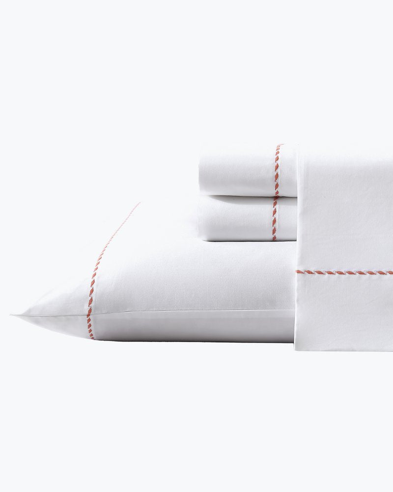 Tommy Bahama Best Seller - Solid 4-Piece Queen Sheet Set - Orange