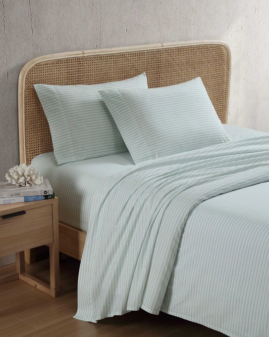 Tommy Bahama Premium - Cool Beach Stripe 4-Piece Queen Sheet Set