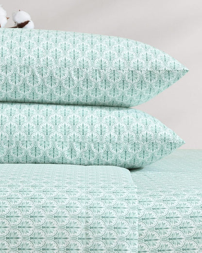 Tommy Bahama New - Coastal Batik Green 4-Piece King Sheet Set