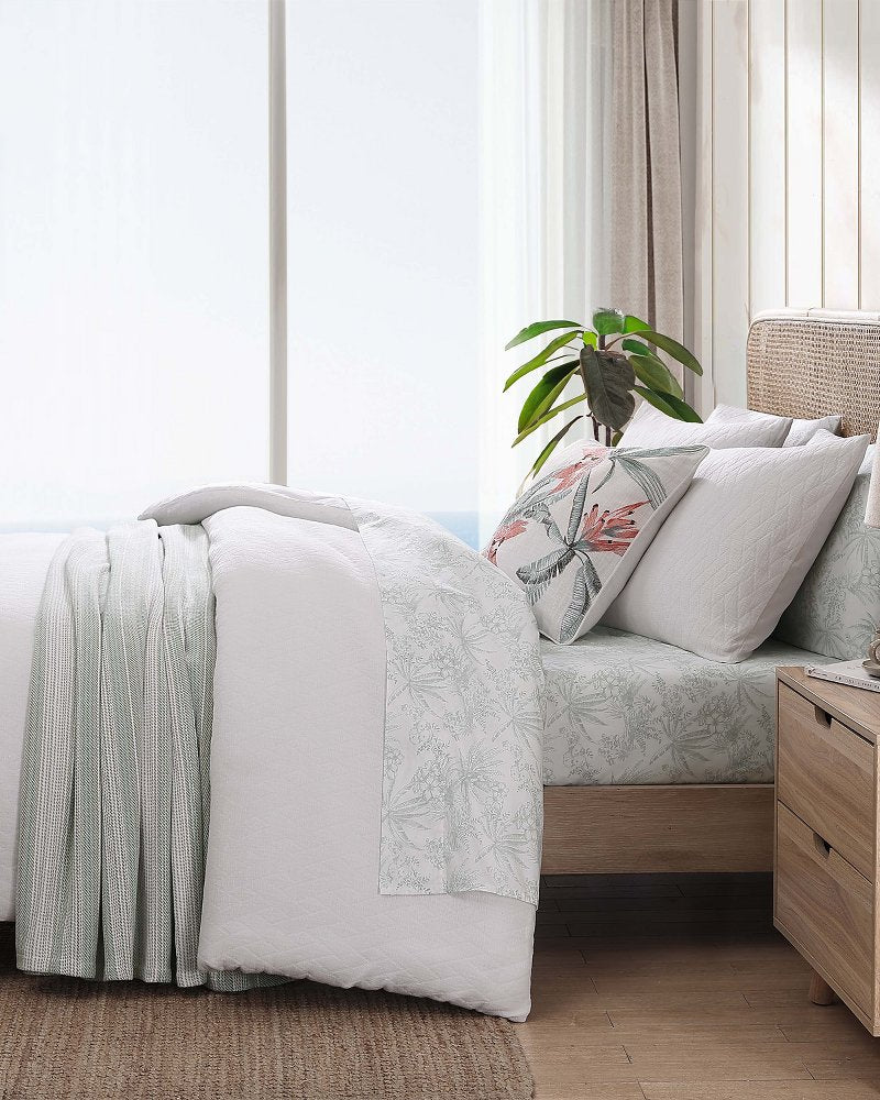 Tommy Bahama Discount - Wicker Woven 3-Piece Full/Queen Comforter Set