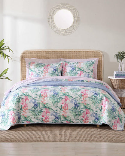 Tommy Bahama Recommended - Island Orchid Reversible 3-Piece King Quilt Set