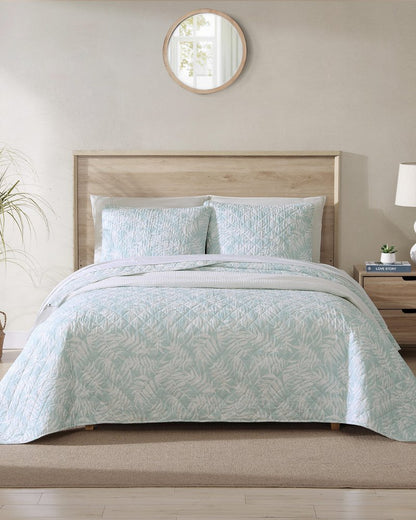 Tommy Bahama Special Offer - Art of Palms Reversible 3-Piece King Quilt Set