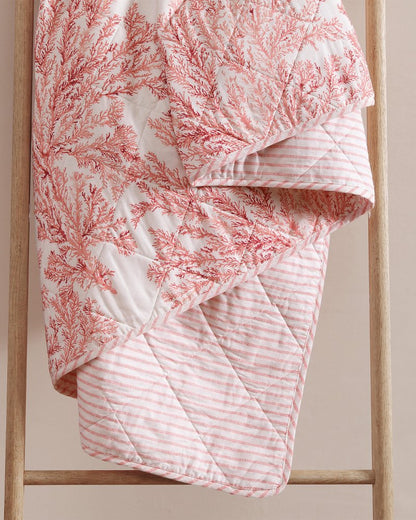 Tommy Bahama Featured - Coral Garden Reversible 2-Piece Twin Quilt Set