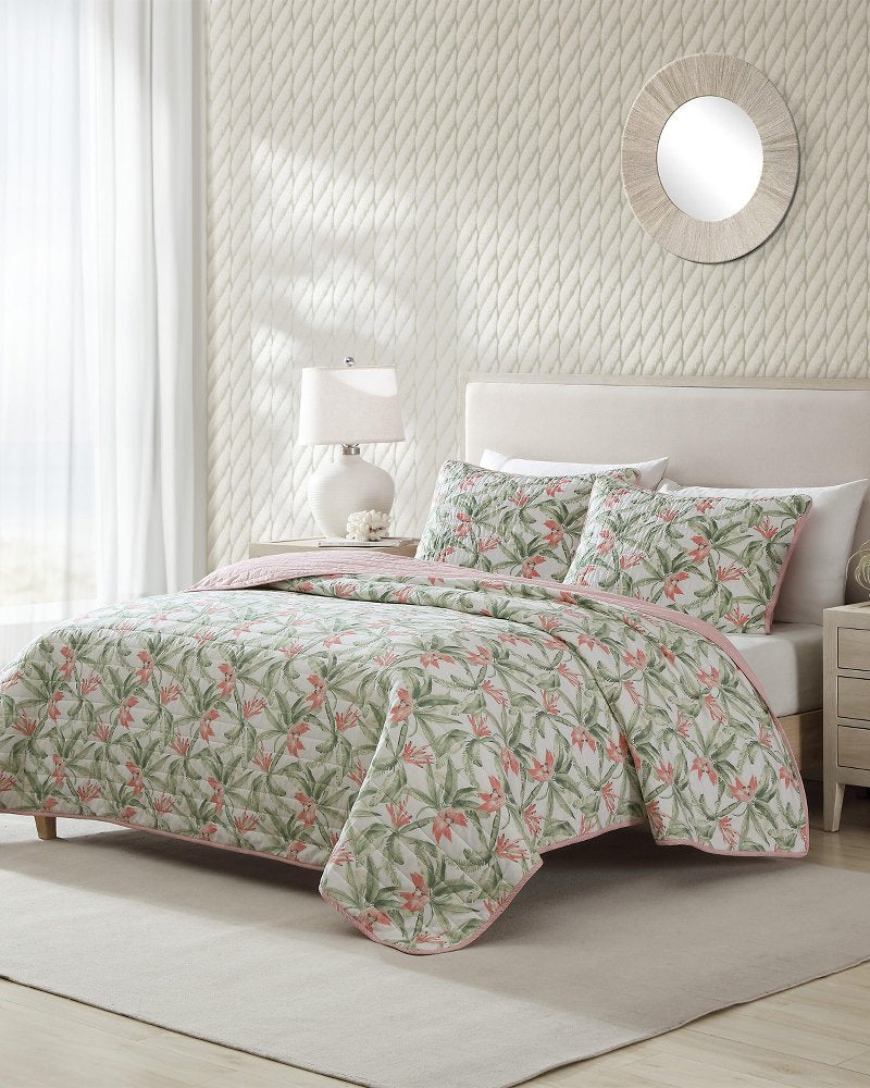 Tommy Bahama Sale - Acapulco Palms Reversible 2-Piece Twin Quilt Set