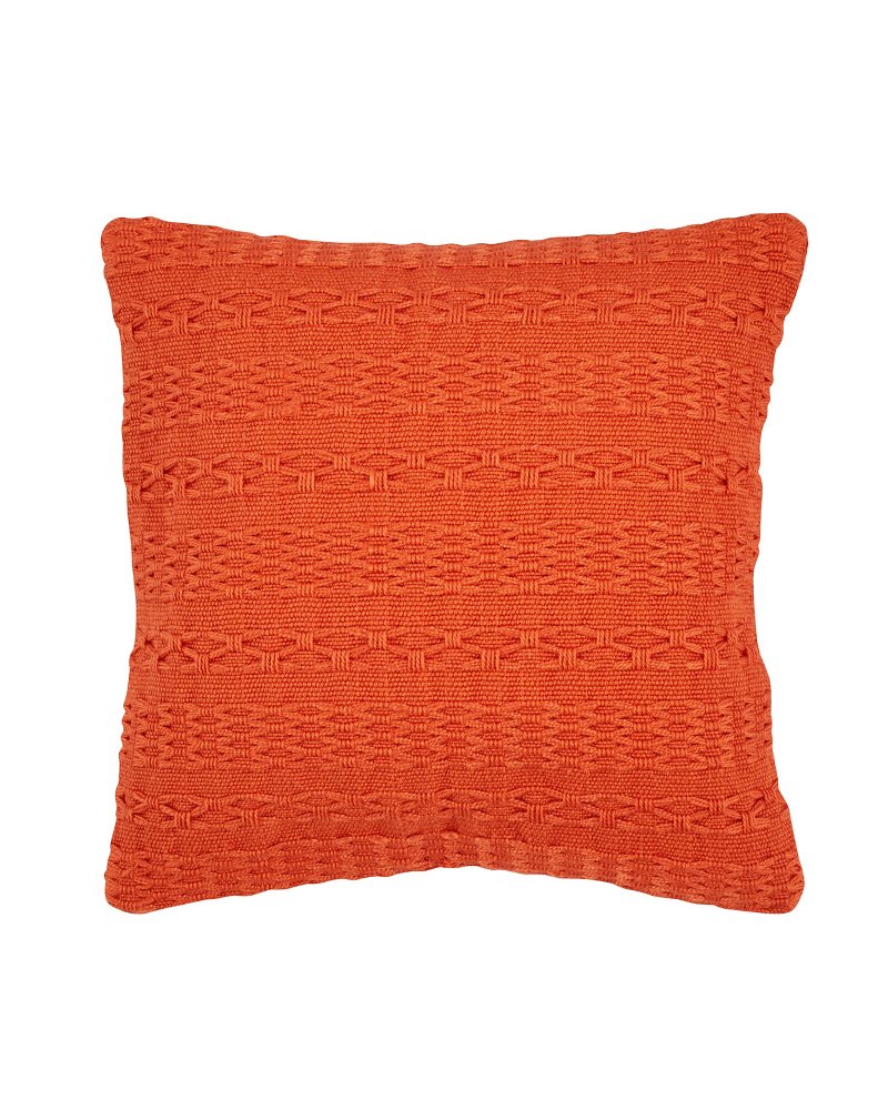 Tommy Bahama Classic - Cross Weave Orange Canvas Pillow