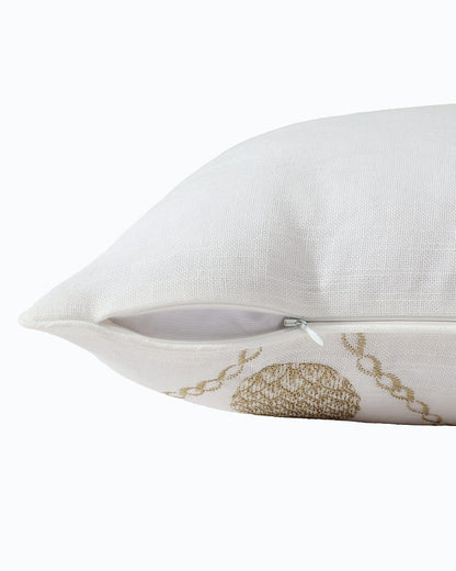 Tommy Bahama Premium - Golden Pineapples Embroidered Decorative Pillow