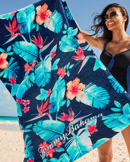 Tommy Bahama Deals - Palms Grove & Blue Muse Beach Towels — Set of 2