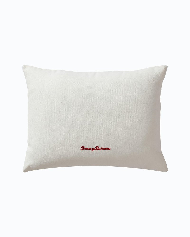 Tommy Bahama Exclusive - Festive Palms Velvet Embroidered Decorative Pillow