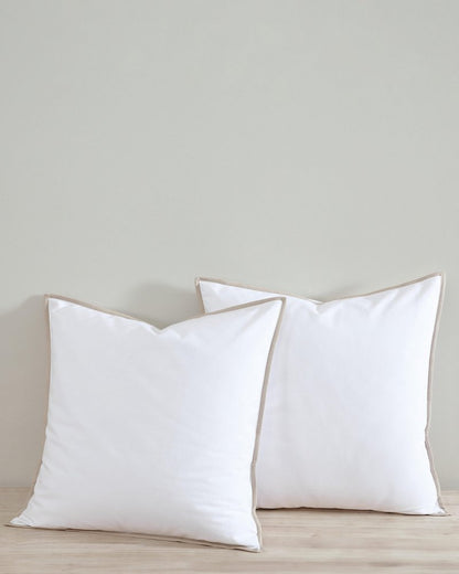 Tommy Bahama New - Bahama Basic Canvas White European Shams - Set of 2