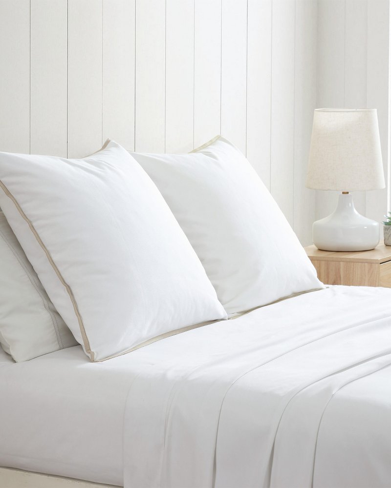 Tommy Bahama New - Bahama Basic Canvas White European Shams - Set of 2