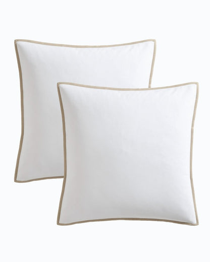 Tommy Bahama New - Bahama Basic Canvas White European Shams - Set of 2