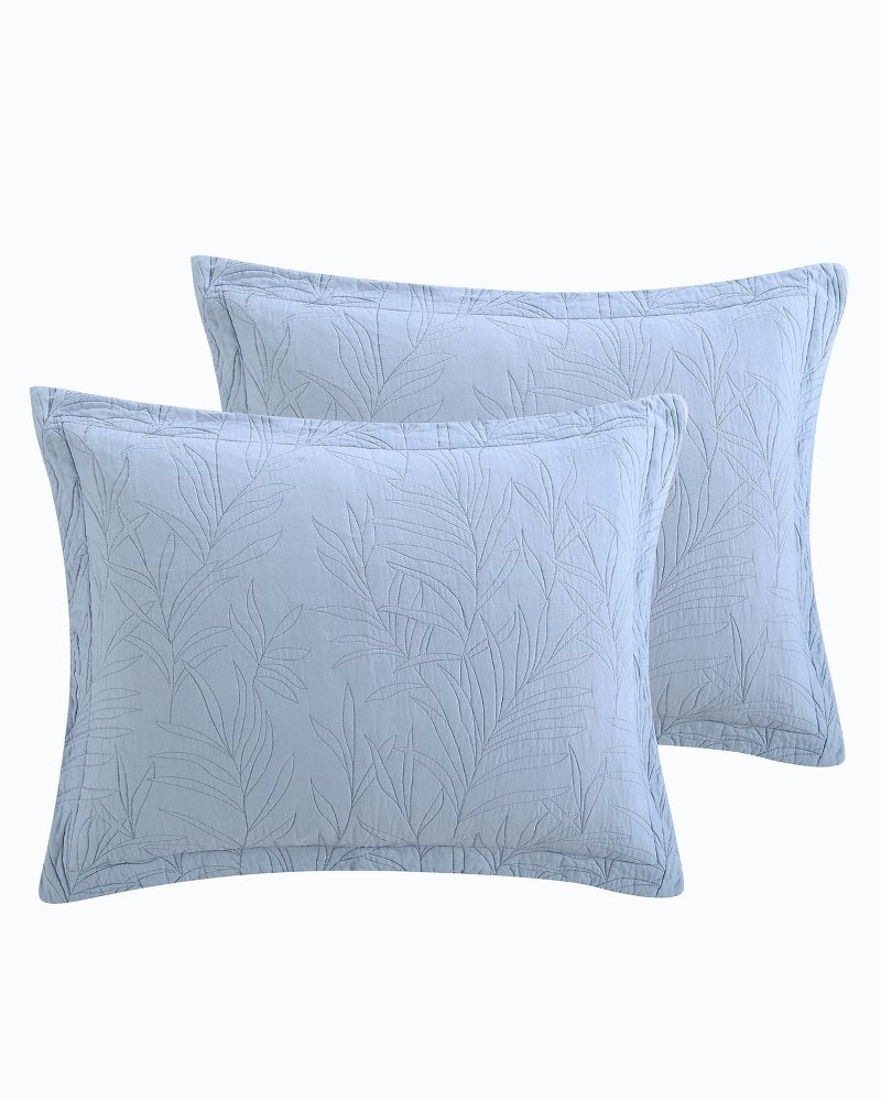 Tommy Bahama Recommended - Solid Costa Sera 2-Piece Standard Quilted Sham Set
