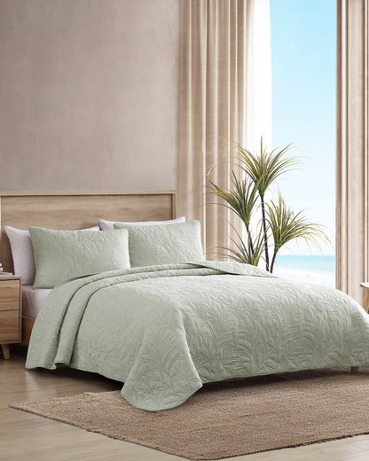 Tommy Bahama Value - Solid Costa Sera 2-Piece King Quilted Sham Set