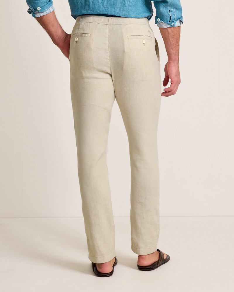 Tommy Bahama Trending - Beach Coast Linen-Blend Elastic-Waist Pants