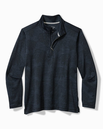 Tommy Bahama New - Monstera Fade IslandZone® Half-Zip Sweatshirt
