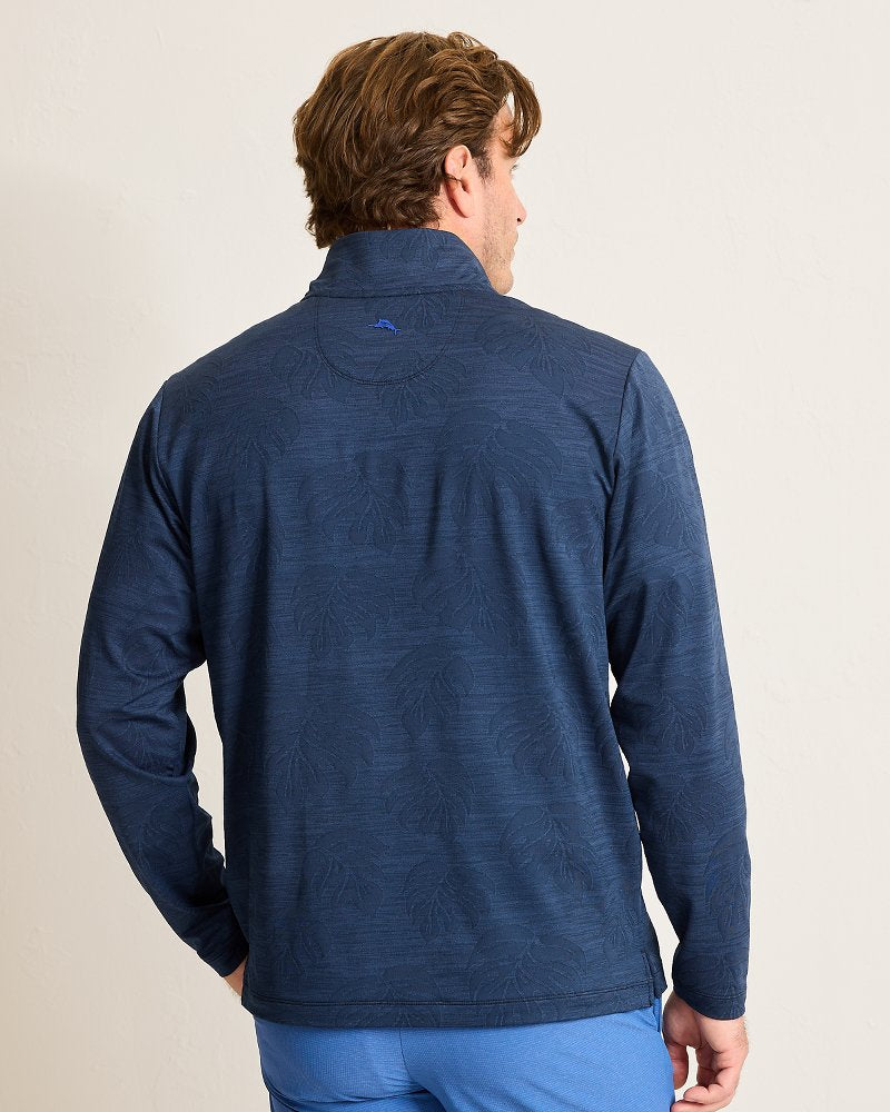 Tommy Bahama Everyday - Monstera Fade IslandZone® Half-Zip Sweatshirt