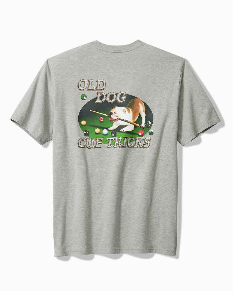 Tommy Bahama Trending - Old Dogs, Cue Tricks Graphic Pocket T-Shirt