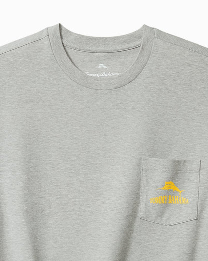 Tommy Bahama Trending - Old Dogs, Cue Tricks Graphic Pocket T-Shirt