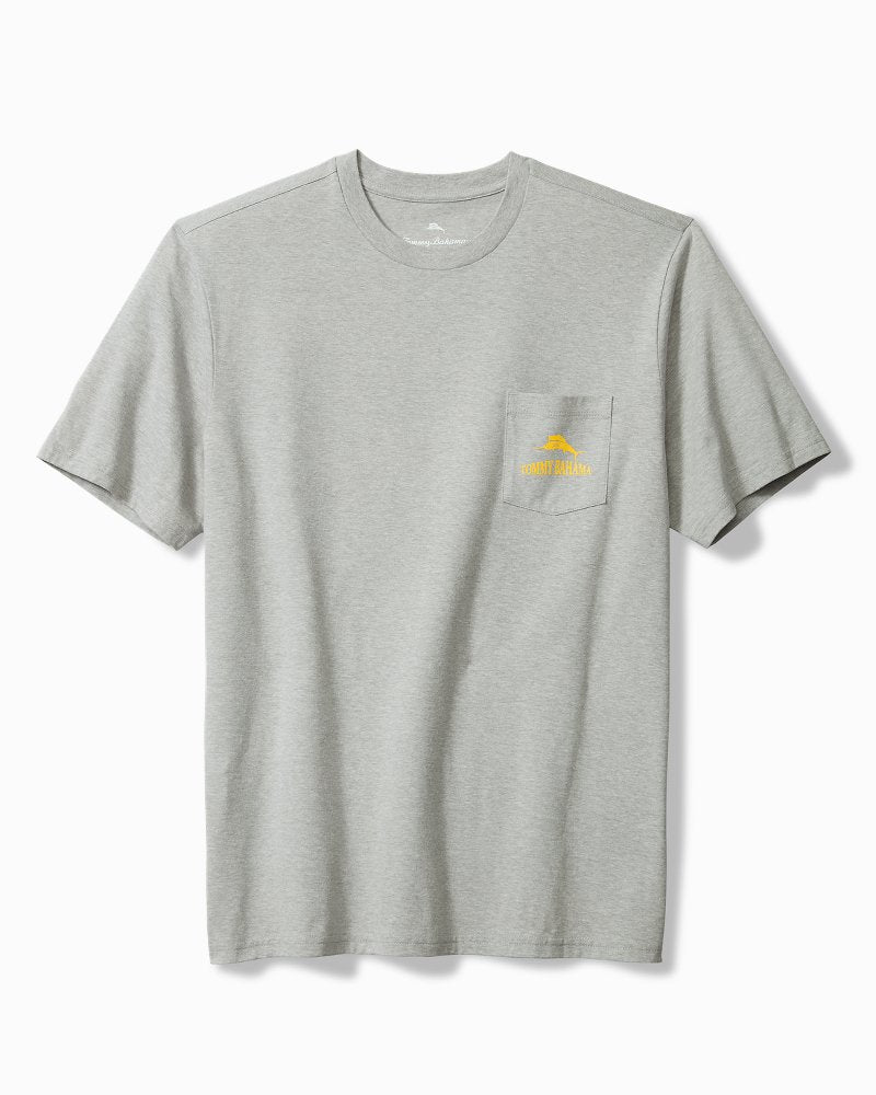 Tommy Bahama Trending - Old Dogs, Cue Tricks Graphic Pocket T-Shirt