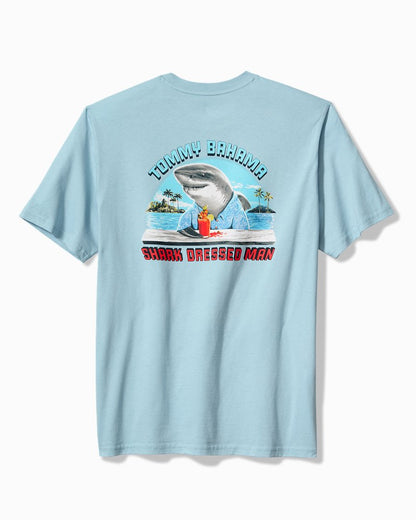Tommy Bahama Discount - Shark Dressed Man Graphic T-Shirt