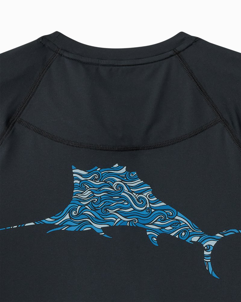 Tommy Bahama Classic - Chill Time Surf IslandZone® Short-Sleeve Rash Guard