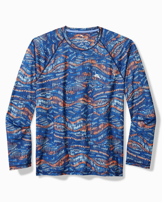 Tommy Bahama New - Monte Rio Geo Crew IslandZone® Rash Guard