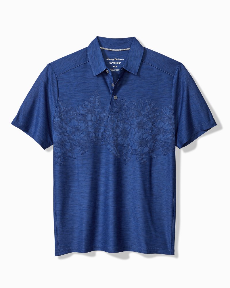 Tommy Bahama Hot Sale - Palm Coast Hibiscus Border IslandZone® Polo