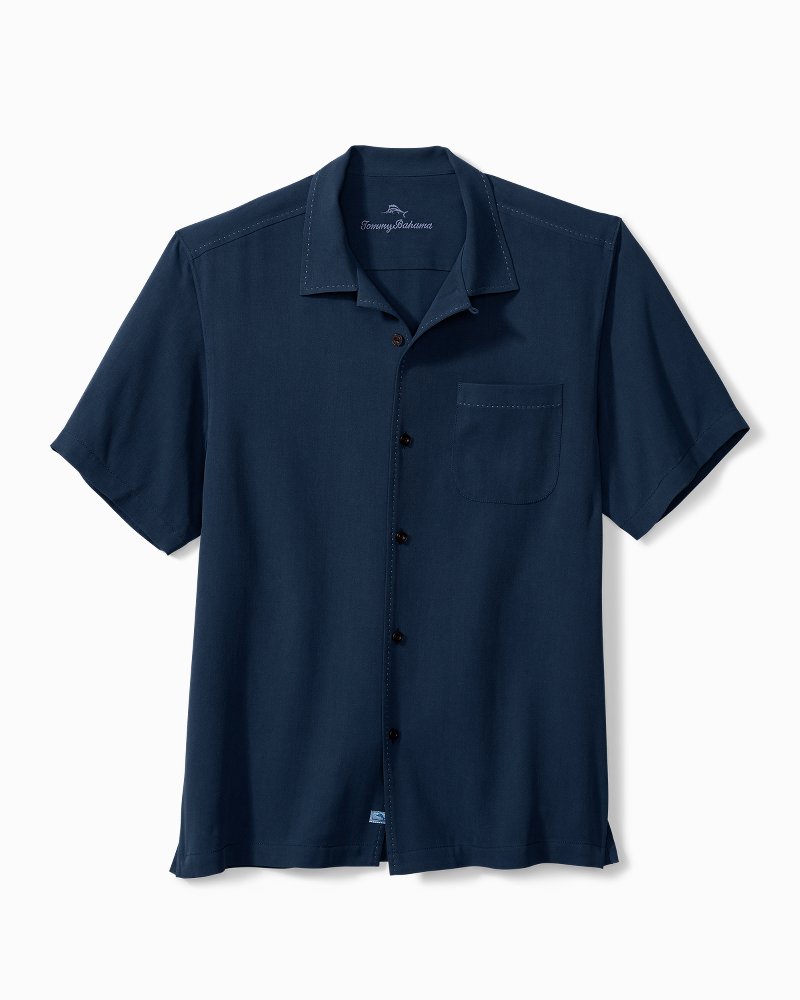 Tommy Bahama Premium - Hawaiian Herringbone Camp Shirt