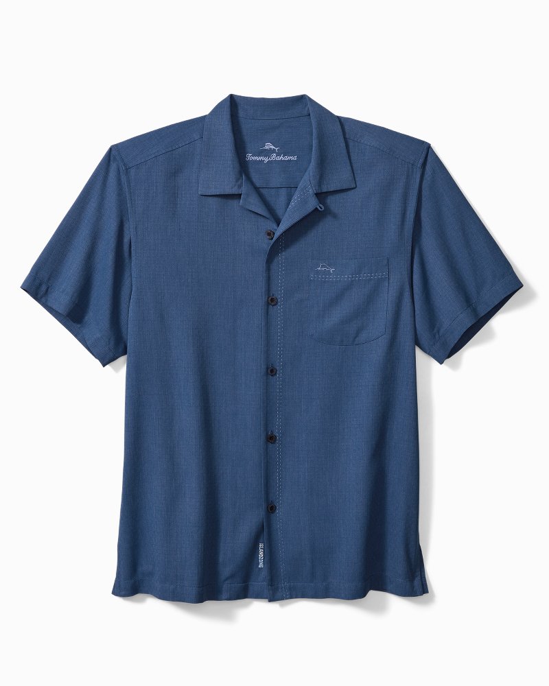 Tommy Bahama Trusted - Coastal Breeze Check IslandZone® Camp Shirt