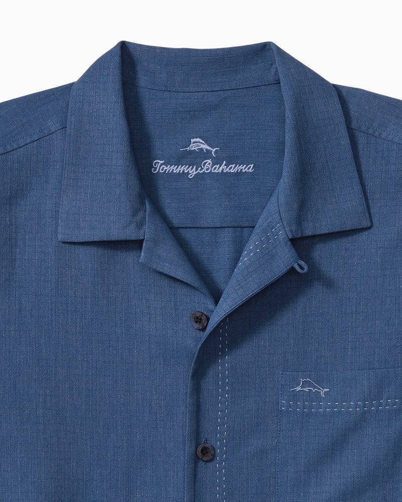 Tommy Bahama Trusted - Coastal Breeze Check IslandZone® Camp Shirt