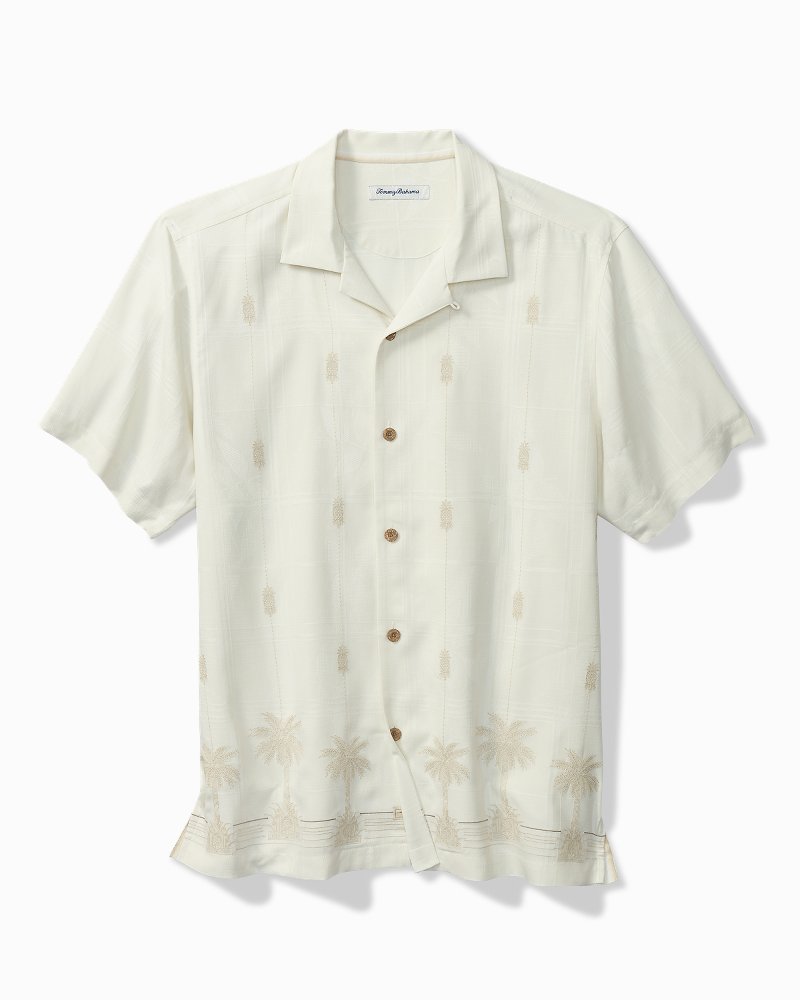 Tommy Bahama Popular - Pina Palms Embroidered Silk Camp Shirt