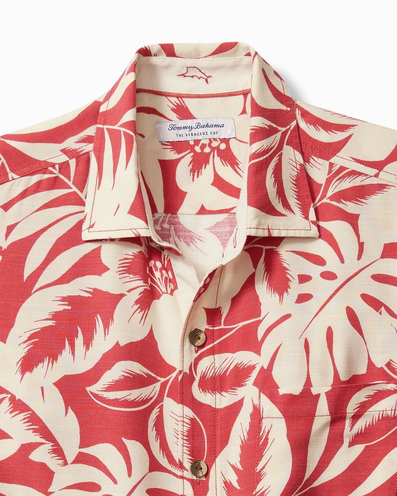 Tommy Bahama Hot Sale - Veracruz Cay Lindavista Leaves Short-Sleeve Shirt
