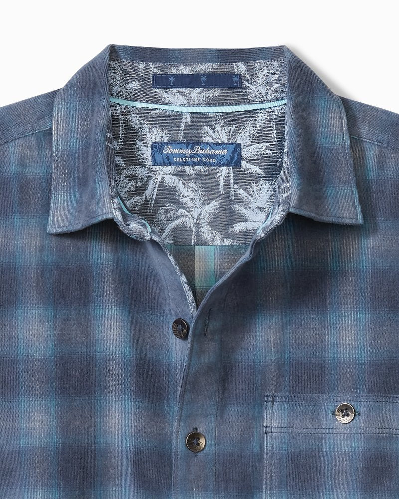 Tommy Bahama Essential - Coastline Cord Stretch Ombré Check Shirt