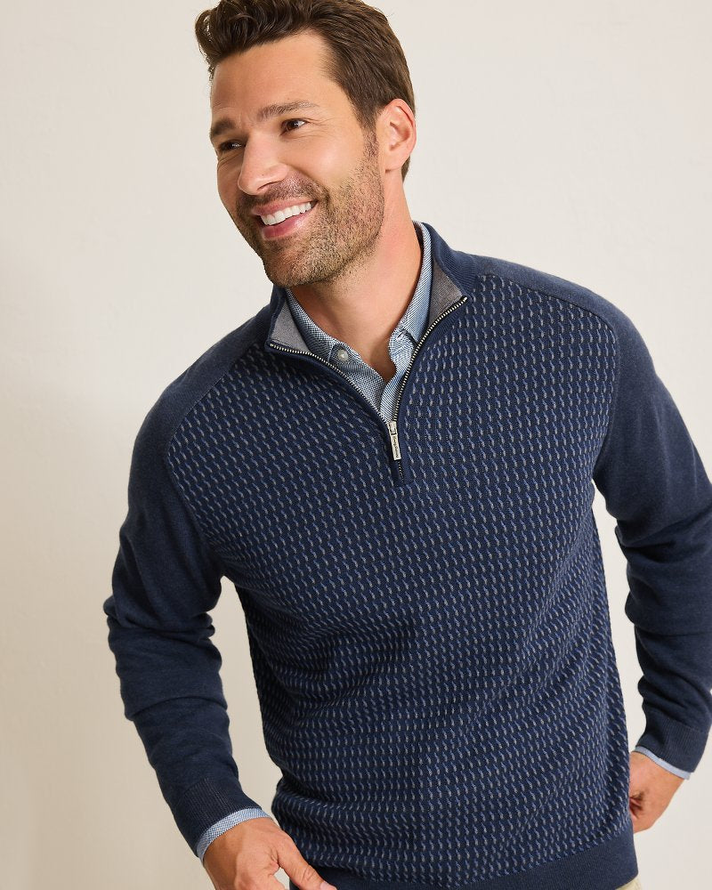 Tommy Bahama Trusted - Coastal Shores Half-Zip Sweater