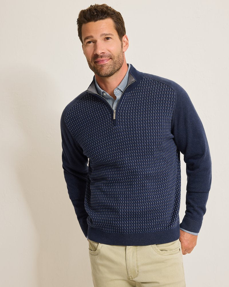 Tommy Bahama Trusted - Coastal Shores Half-Zip Sweater