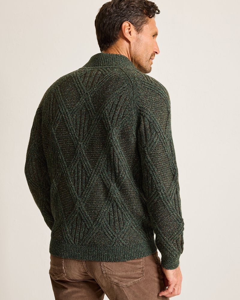 Tommy Bahama Value - Beachscape Cable Button-Mock Sweater