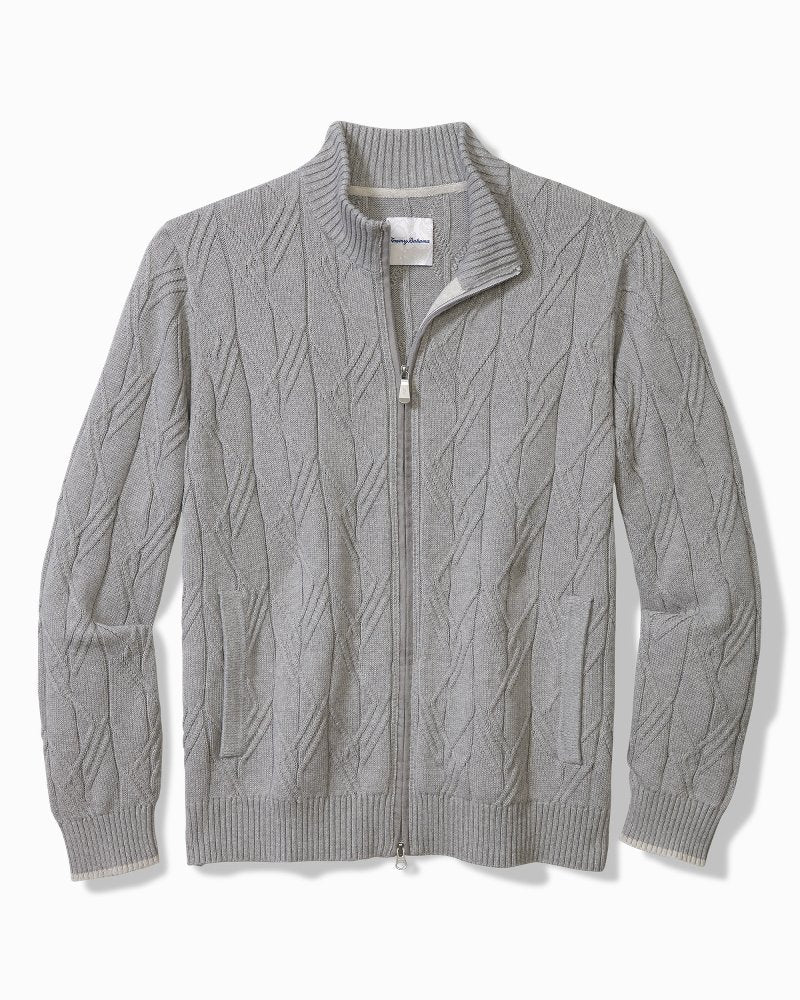 Tommy Bahama Quality - Capital Cable Full-Zip Cardigan
