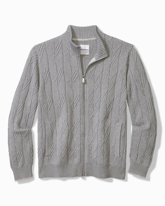 Tommy Bahama Quality - Capital Cable Full-Zip Cardigan