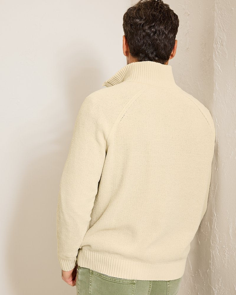 Tommy Bahama Classic - Shoreline Surfcomber Snap-Mock Sweater