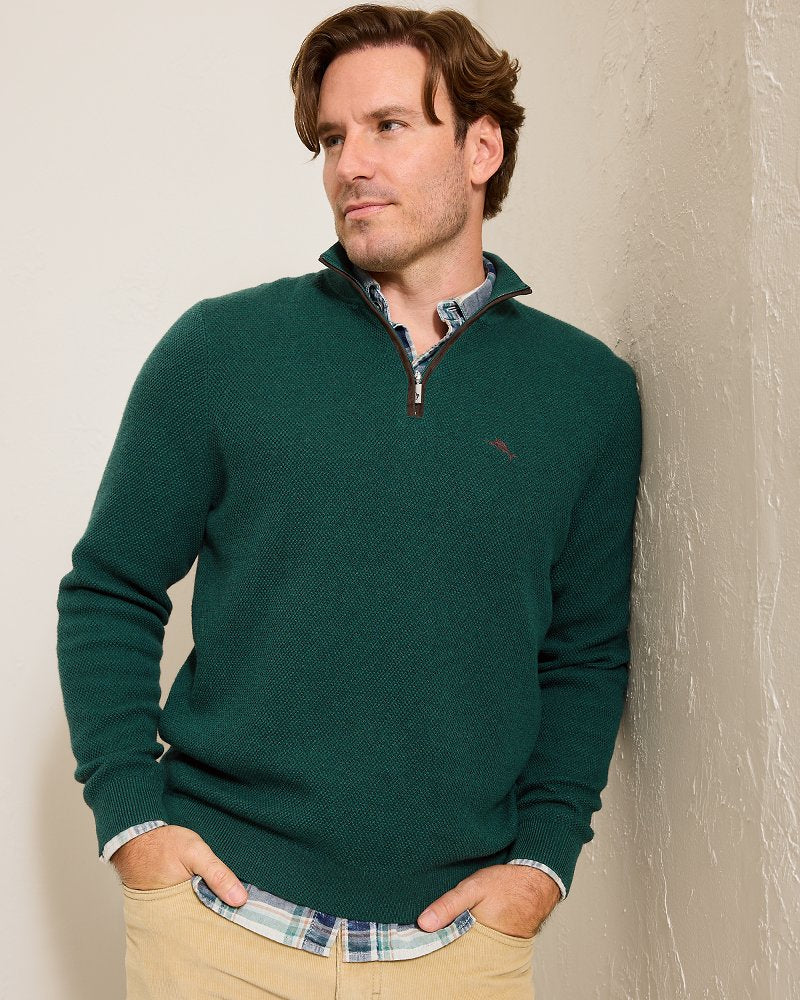Tommy Bahama Recommended - Marlin Luxe Half-Zip Sweater