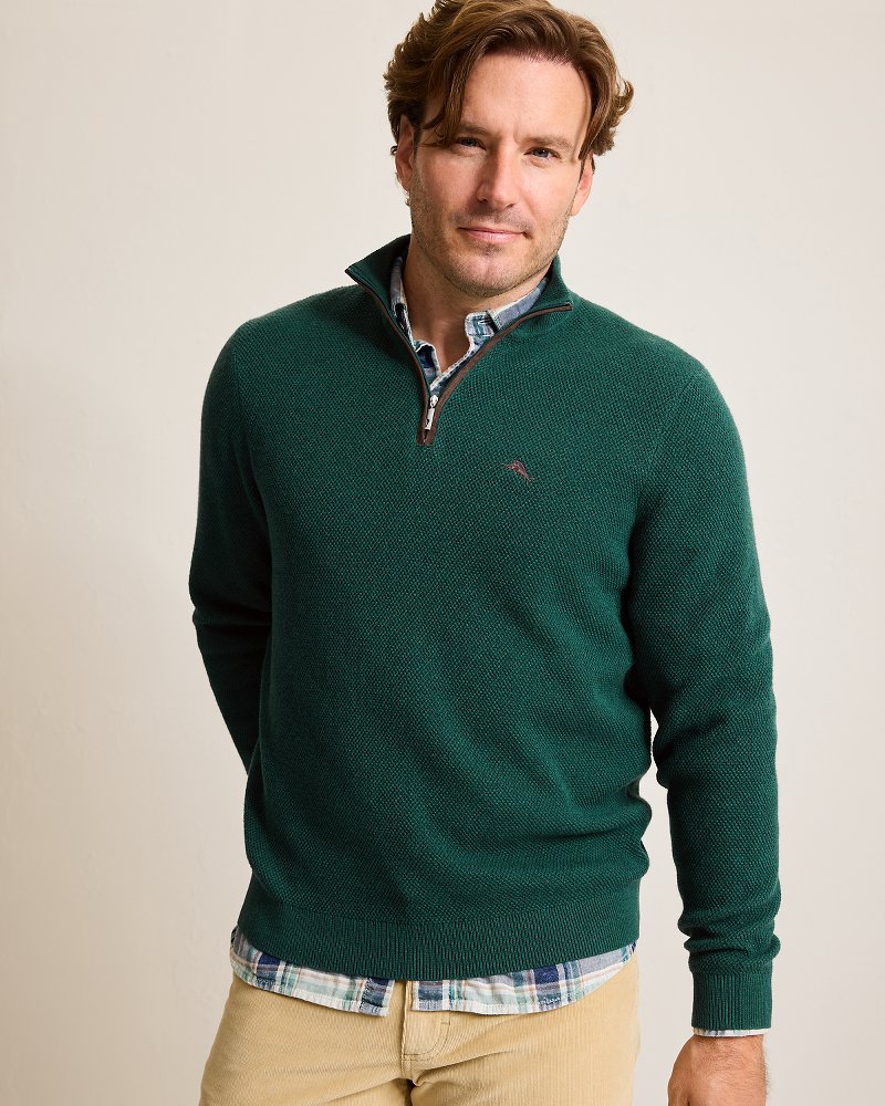 Tommy Bahama Recommended - Marlin Luxe Half-Zip Sweater